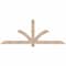 Ekena Millwork Redmond Smooth Timber Gable Bracket, Douglas Fir, 72"W x 27"H x 3 1/2"D x 3 1/2"F, 9/12 Pitch GBW072X27X0404RED00SDF - alternate 1